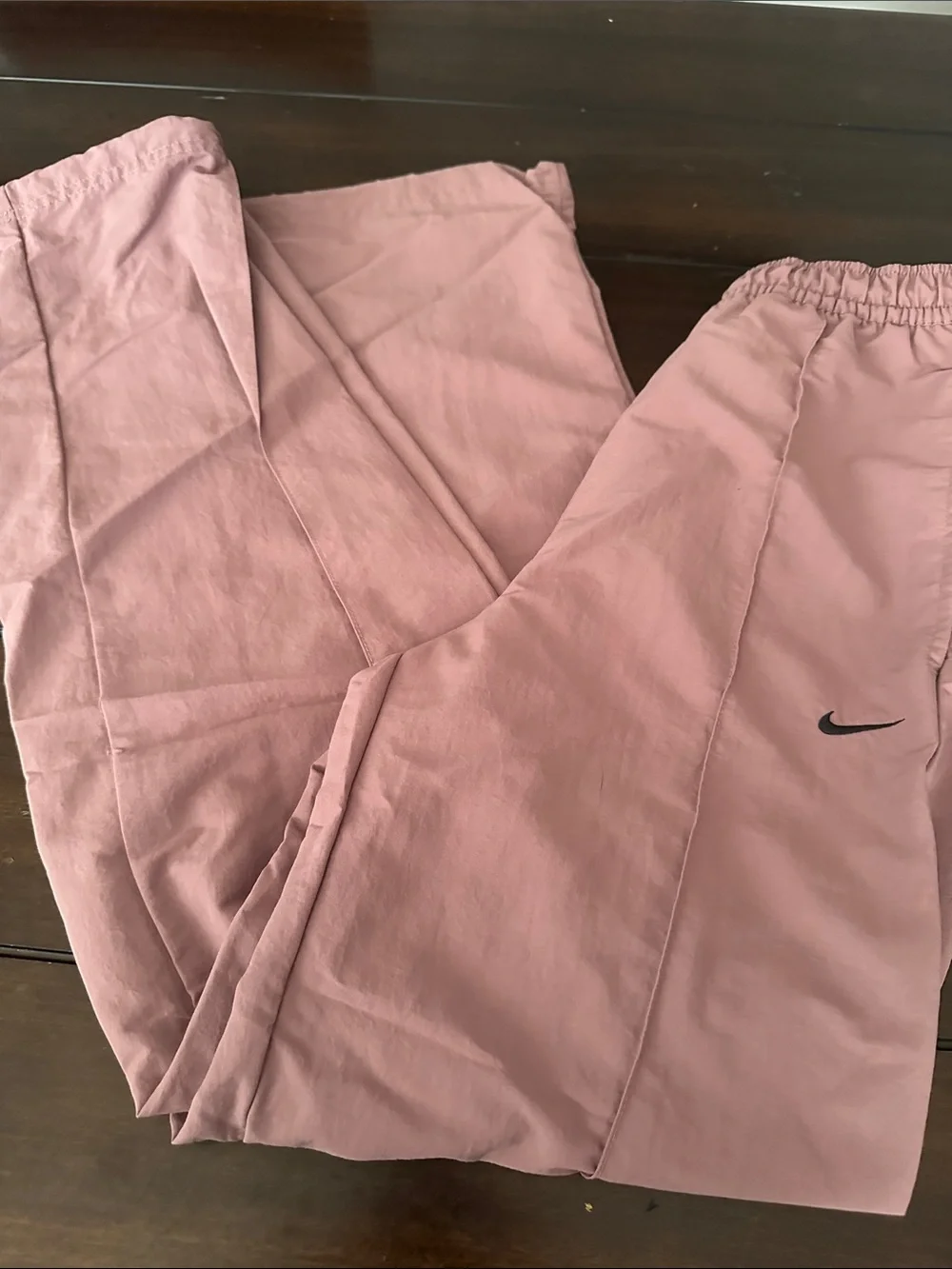 Nike Kids Rose Pink Jogger Pants with Black Swoosh